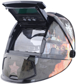 Маска сварщика Patriot WH 300 / 90х35 мм окно / степень затемнения DIN 9-13 / хамелеон / защитная маска для сварки / сварочный шлем