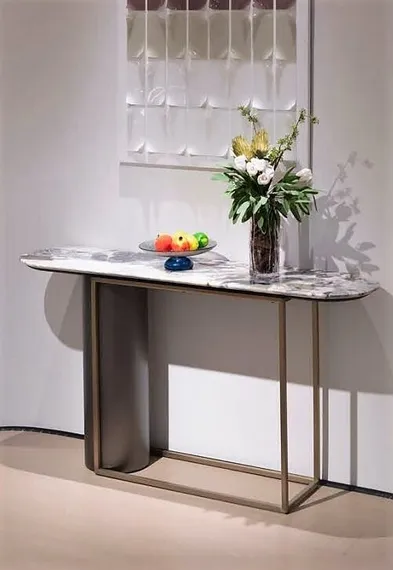 Консоль 4496, 160х85 см, металл, мрамор