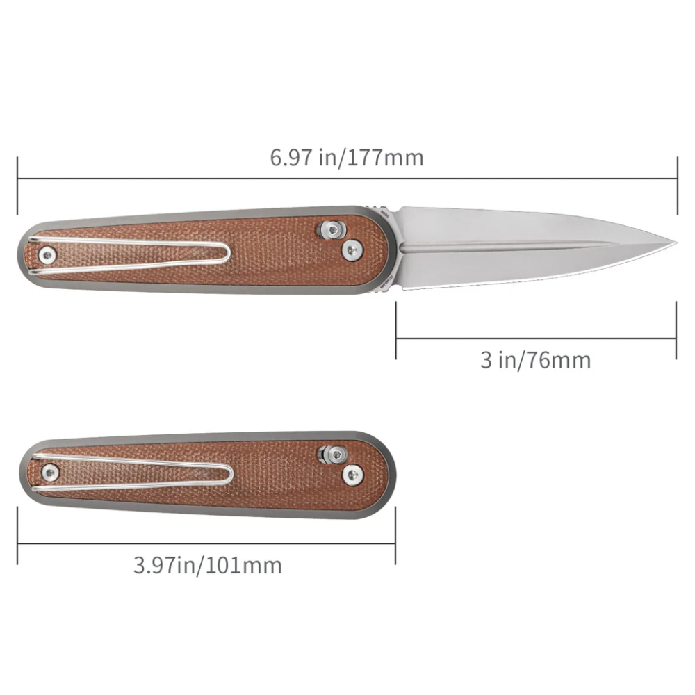 Нож складной SRM 251MB-MN Twin Beadblast (N690, Micarta/Aluminium)