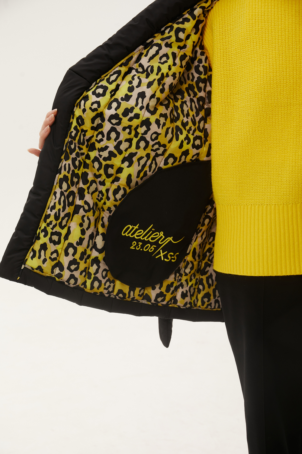 Пуховик - Кимоно укороченный