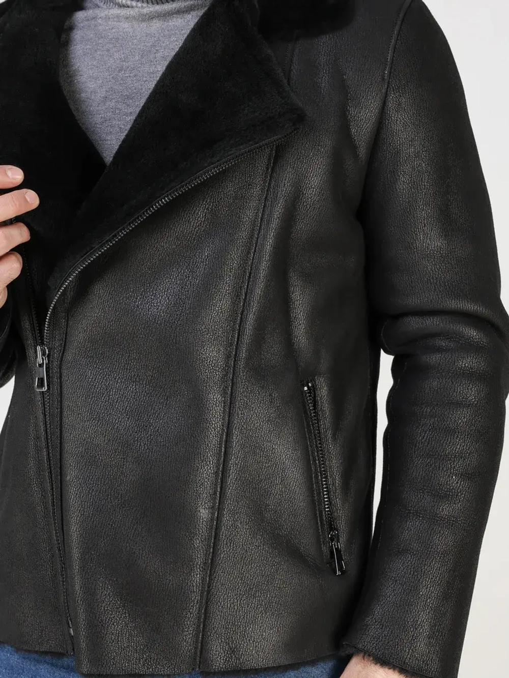 Дубленка зимняя натуральная куртка косуха