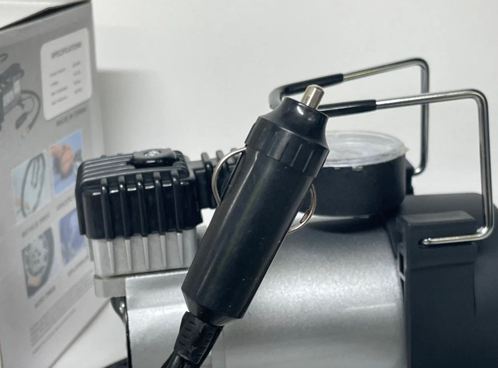Компрессор автомобильный для накачки шин, однопоршневой, 35 л / мин, 12 v, Белуха (1 шт.)