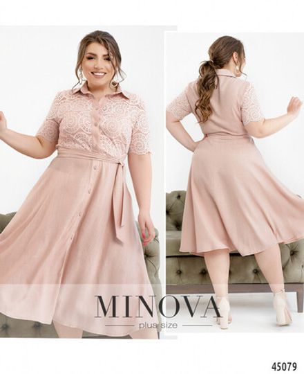 Платье 2179Б-пудровый Minova Фото 1