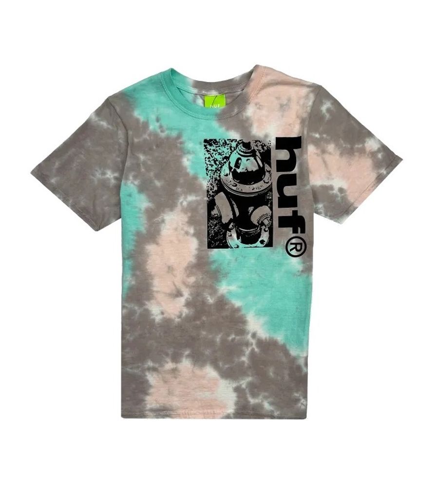 Футболка HUF The Plug Tiedye Light Grey