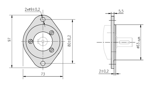 Фланец гидромотора ММ