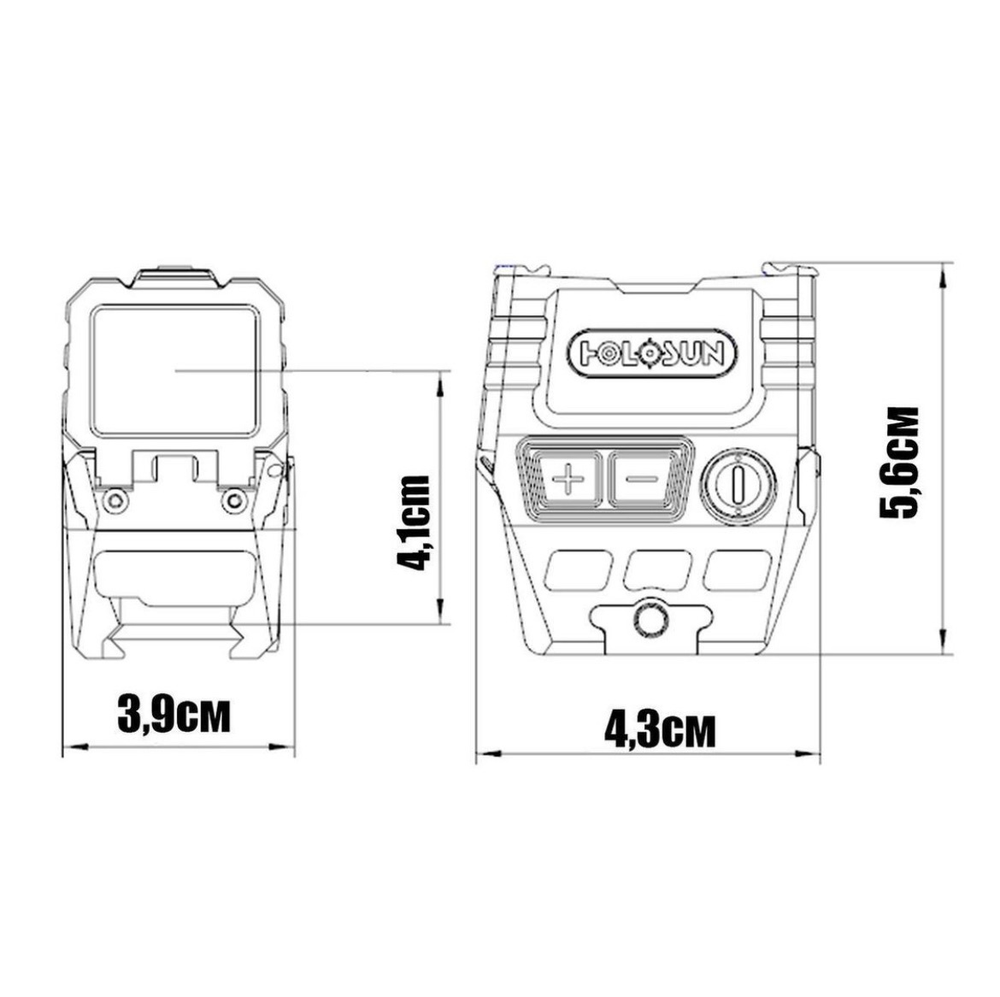Коллиматор Holosun AEMS красная марка (AEMS 211301)