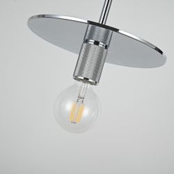 Подвесной светильник RH Utilitaire Disk Shade Pendant Silver
