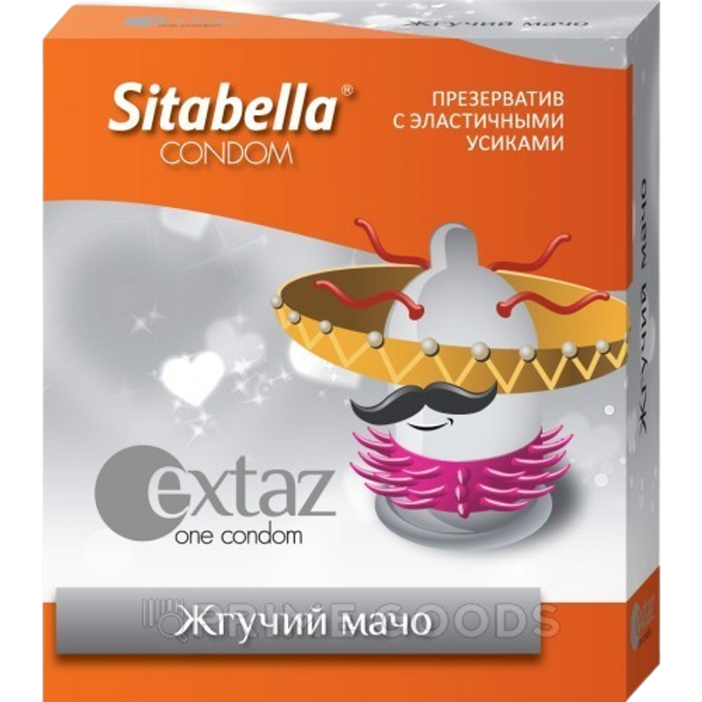 Sitabella Extender - презерватив с усиками - Жгучий Мачо