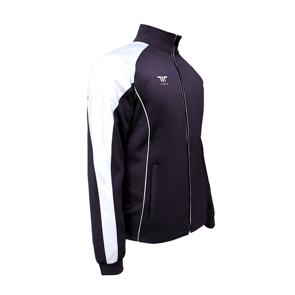 Куртка для спортивного костюма Tusah Warm Up черно-белая