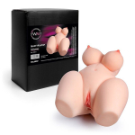 Телесный мастурбатор в форме пышного женского полуторса Bior Toys Erowoman-Eroman EE-10283