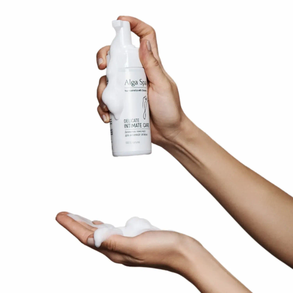 Пенка-мусс Alga Spa деликатная для интимной гигиены «DELICATE INTIMATE CARE», 150мл
