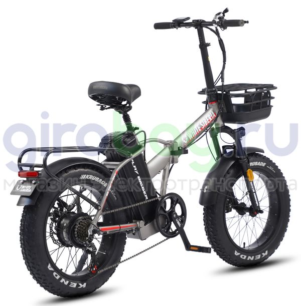 Электровелосипед WHITE SIBERIA SLAV PRO 1000W 48V/13A Silver Winter (Серебро) фото №3