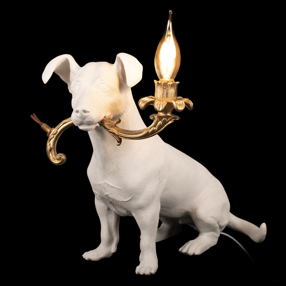 Настольная лампа It White Loft Dog 10312