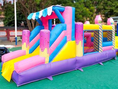 Коммерческий надувной батут «Сладкое царство» 5,2*2,7*2,05 м