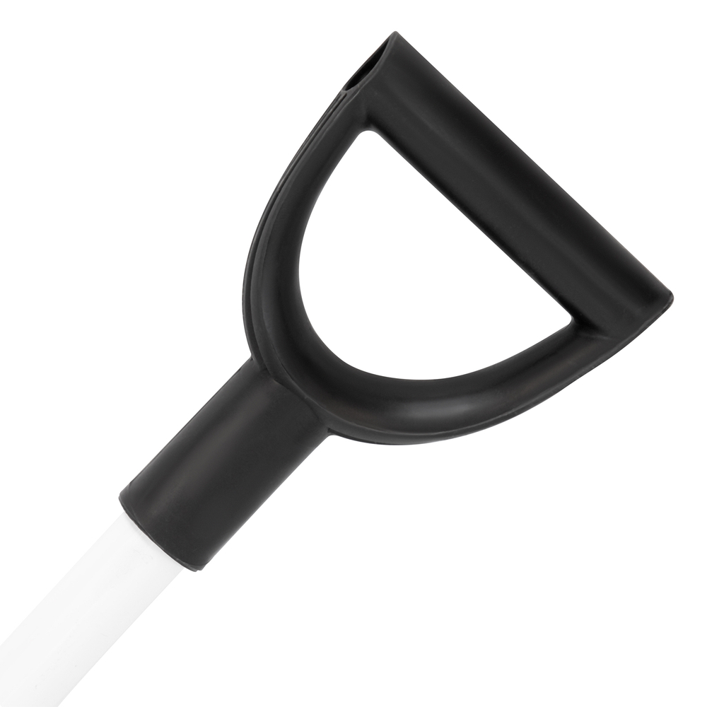 Лопата для уборки снега пластиковая, 530 х 375 х 1400 мм, алюминиевый черенок, Сибртех