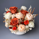 «Мятный чай» - композиция из стабилизированных цветов и сухоцветов.