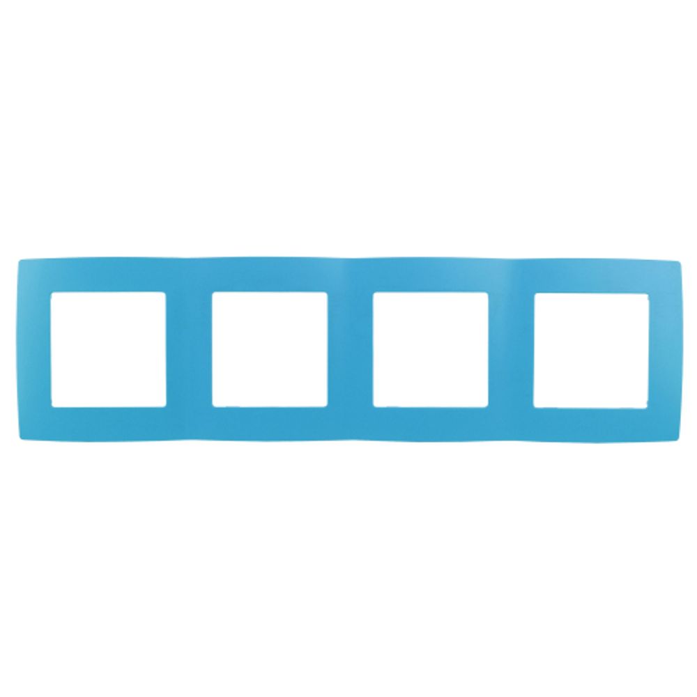 12-5004-28 ЭРА Рамка на 4 поста, Эра12, голубой | Эра 12 Голубой