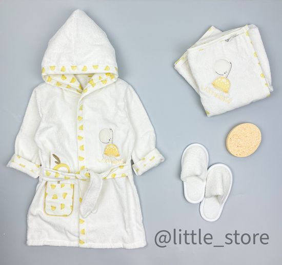 Банный комплект "Черепаха и компания" желтый
