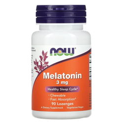 Now Foods Melatonin 3 mg 90 Lozenges , Мелатонин в пастилках