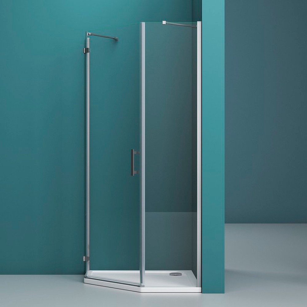 Душевой уголок BelBagno Kraft 90х90 KRAFT-P-1-90-C-Cr-L профиль Хром стекло прозрачное