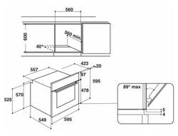 Электрический духовой шкаф Whirlpool OAS KC8V1 BLG, серебристый