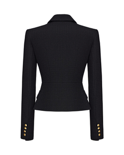 Жакет отрезной по талии из полутвида