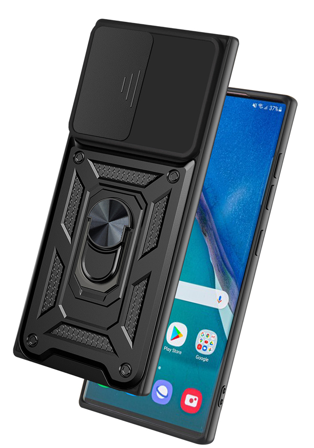 Чехол с кольцом Bumper Case для Samsung Galaxy Note 20 Ultra