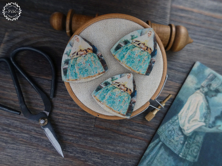 Магнит для игл "В ожидании ответа" С. Соломко