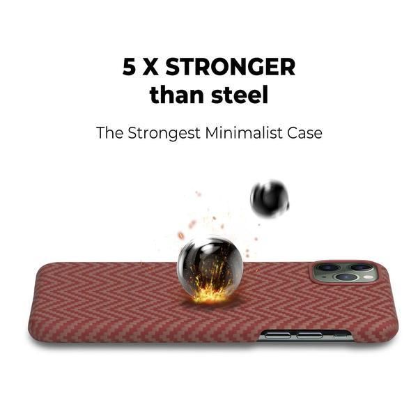 Чехол Pitaka MagEZ Case для Apple iPhone 11 Pro (Red/Orange Herringbone)