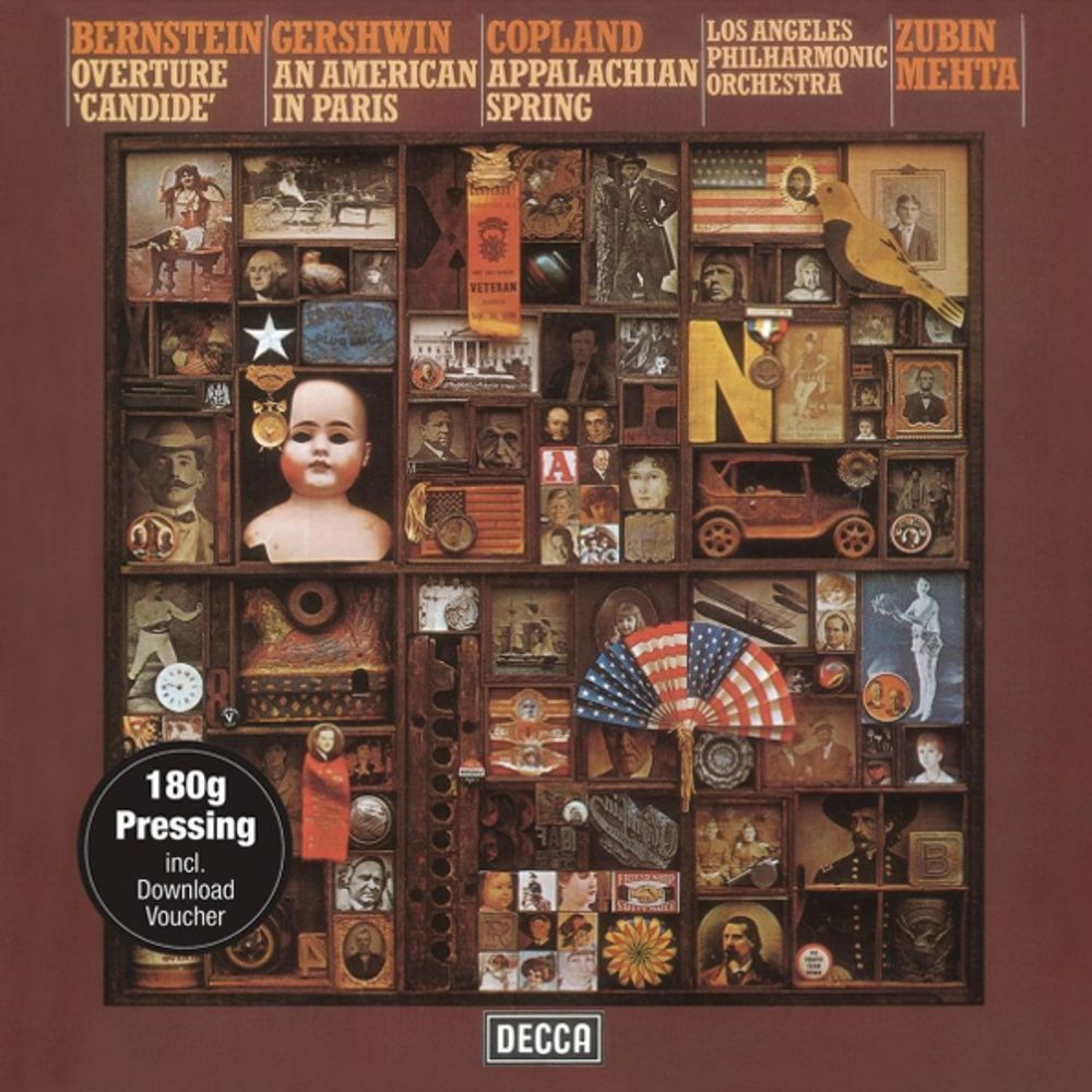 Los Angeles Philharmonic Orchestra, Zubin Mehta / Bernstein, Gershwin &amp; Copland (LP)