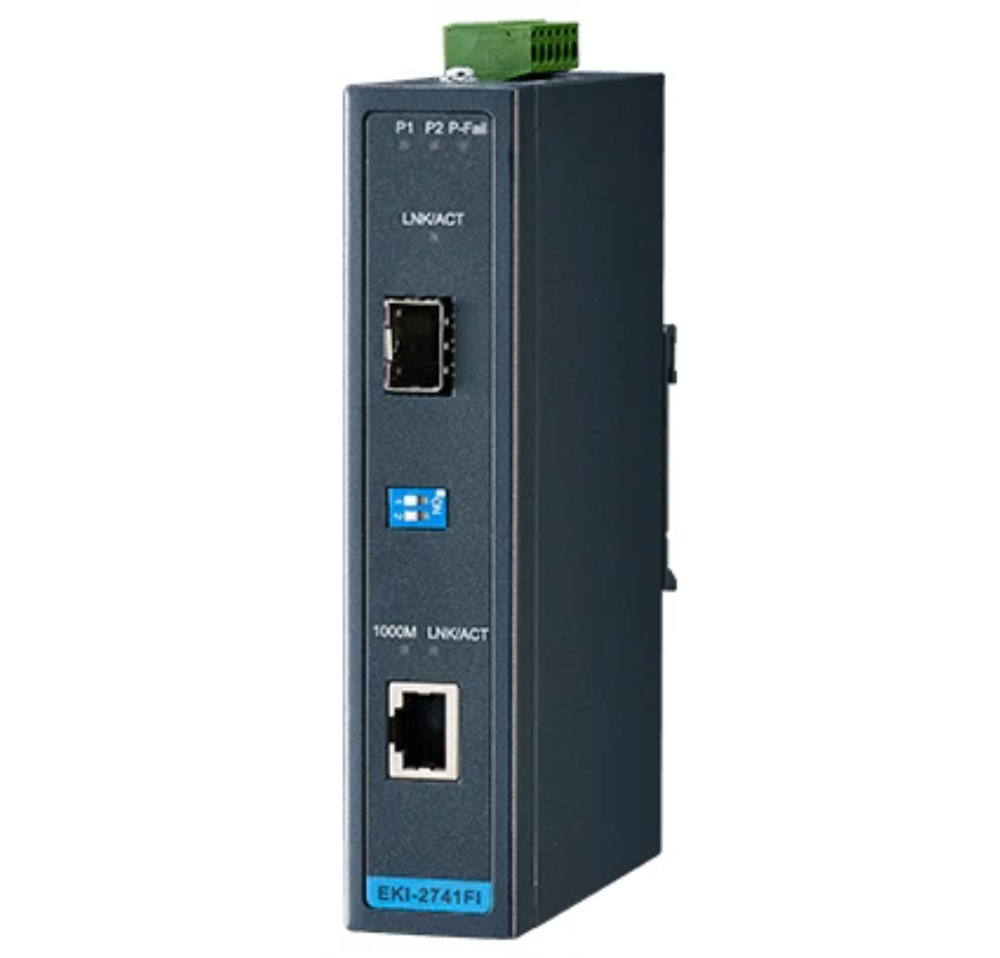 Медиаконвертер EKI-2741FI-BE Advantech, 10 Гбит/сек, SFP, RJ-45