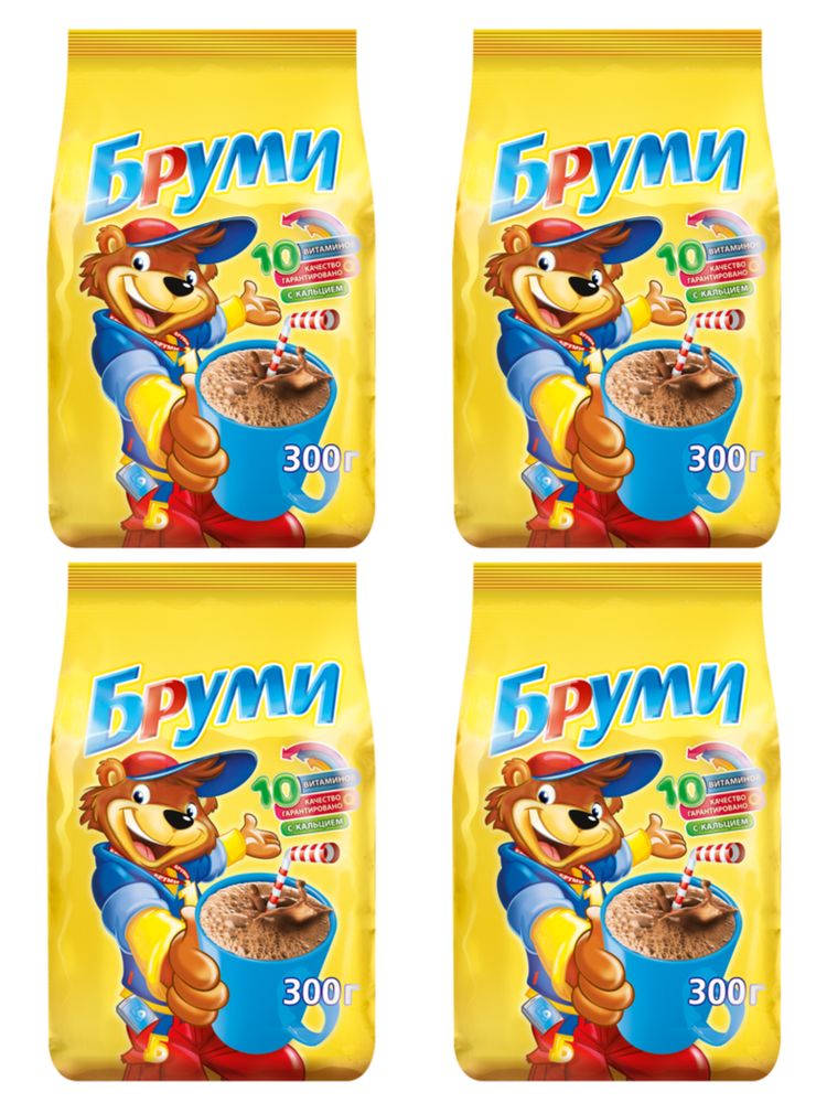 Какао-напиток Бруми 300 г x 4 шт