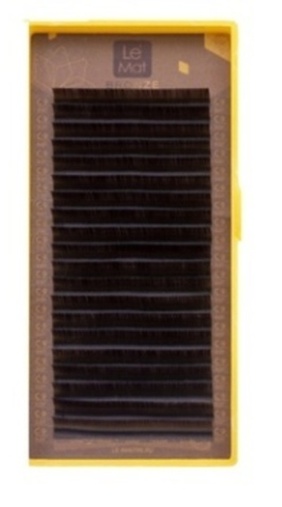 Ресницы коричневые Tiramisu Le Maitre "Bronze" 20 линий M 0.10 MIX 8-13 mm