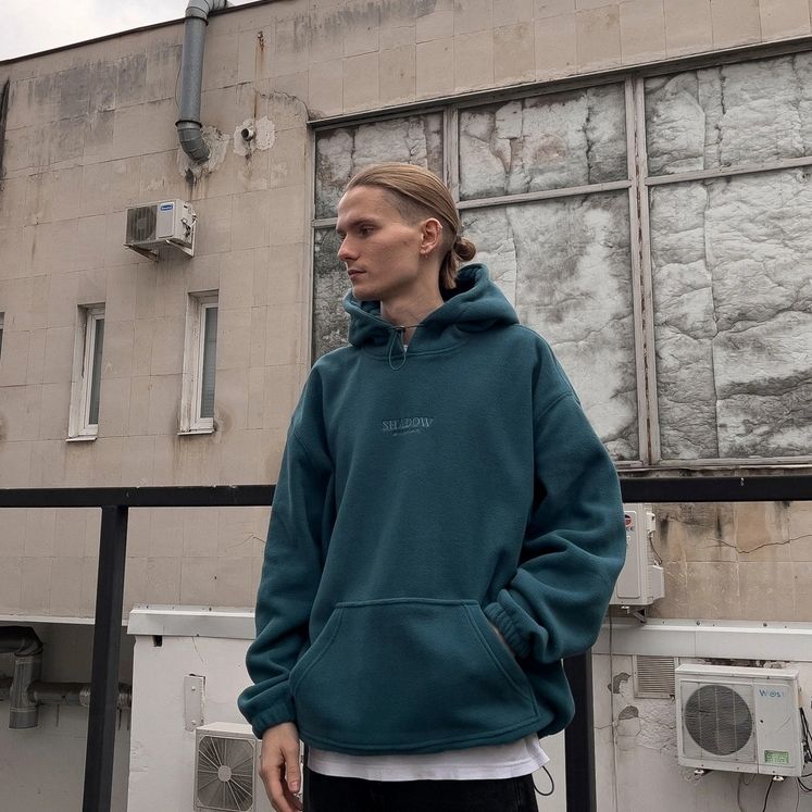 Худи SHADOW Fleece Total, аквамарин