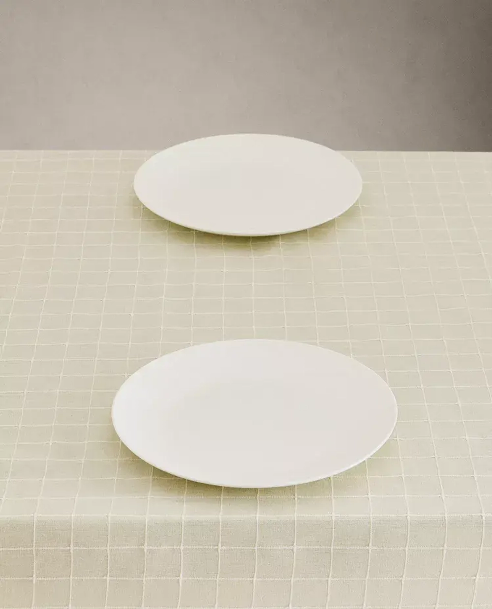 ZARA HOME ХЛОПЧАТОБУМАЖНАЯ СКАТЕРТЬ С КОНТРАСТНЫМ УЗОРОМ, ЖЕЛТО-КОРИЧНЕВЫЙ