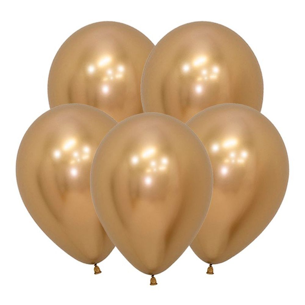 S 12&quot; Зеркальные Рефлекс Золото / Reflex Gold/ 10 шт.