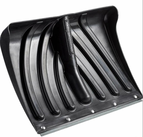 Лопата снеговая 450х335мм с оц. планкой Крепыш Цикл Стандарт