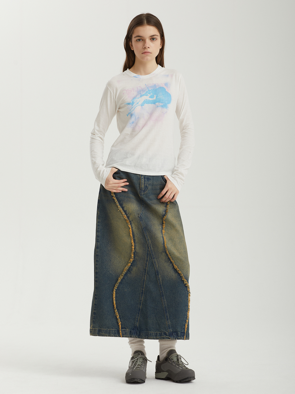 Женский Лонгслив Necro Unicorn Slim