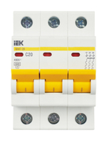 KARAT Автоматический выключатель ВА47-29 3P C 20А 4,5кА IEK