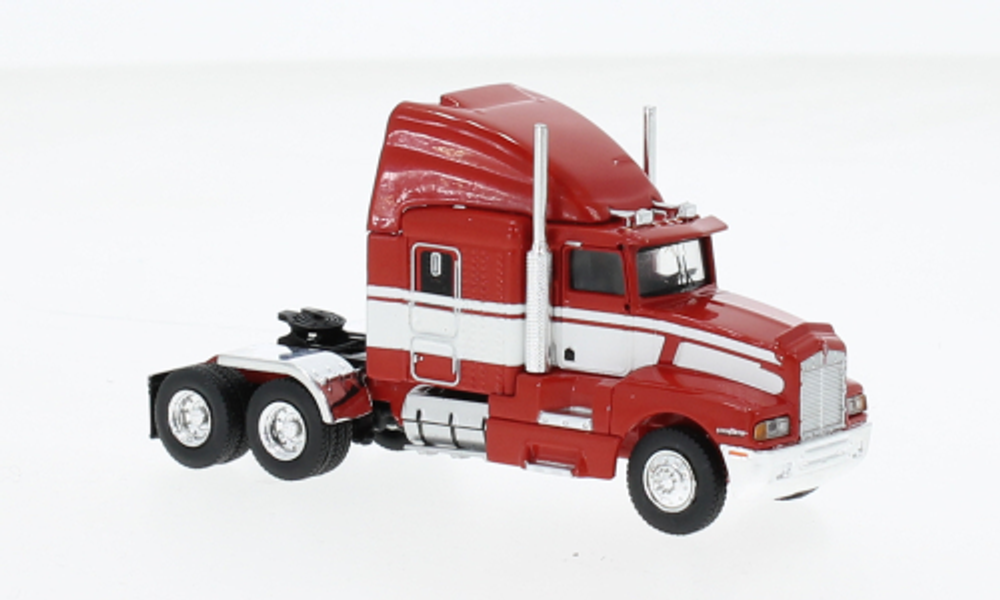 Тягач Kenworth T 600, красный/белый, 1984, 1:87