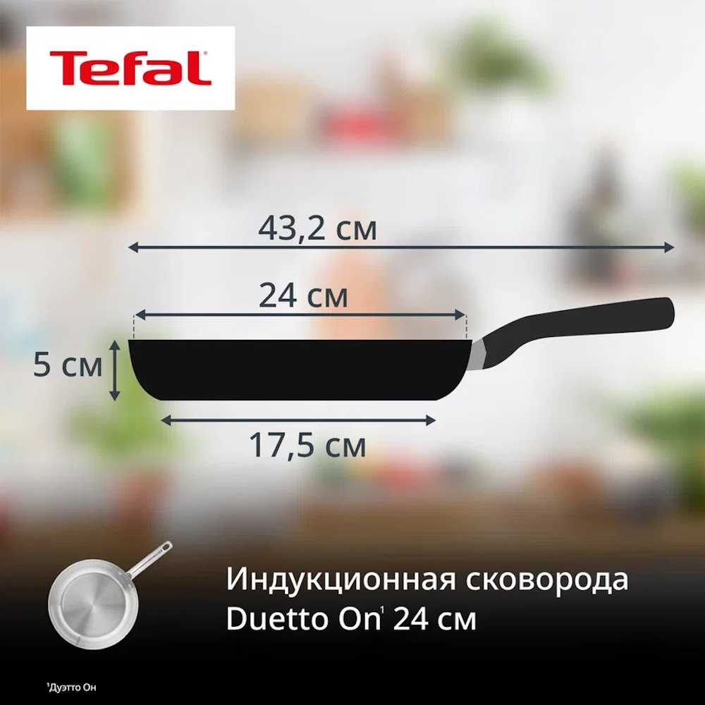 Сковорода Tefal Duetto On 24 см B8660434
