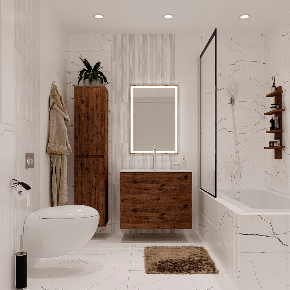 Плитка облицовочная Lavelly Skandi Marble белая 400х200х8 мм (15 шт.=1,2 кв.м)