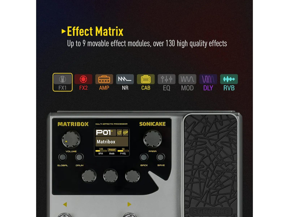 Гитарный процессор Sonicake Matribox QME-50