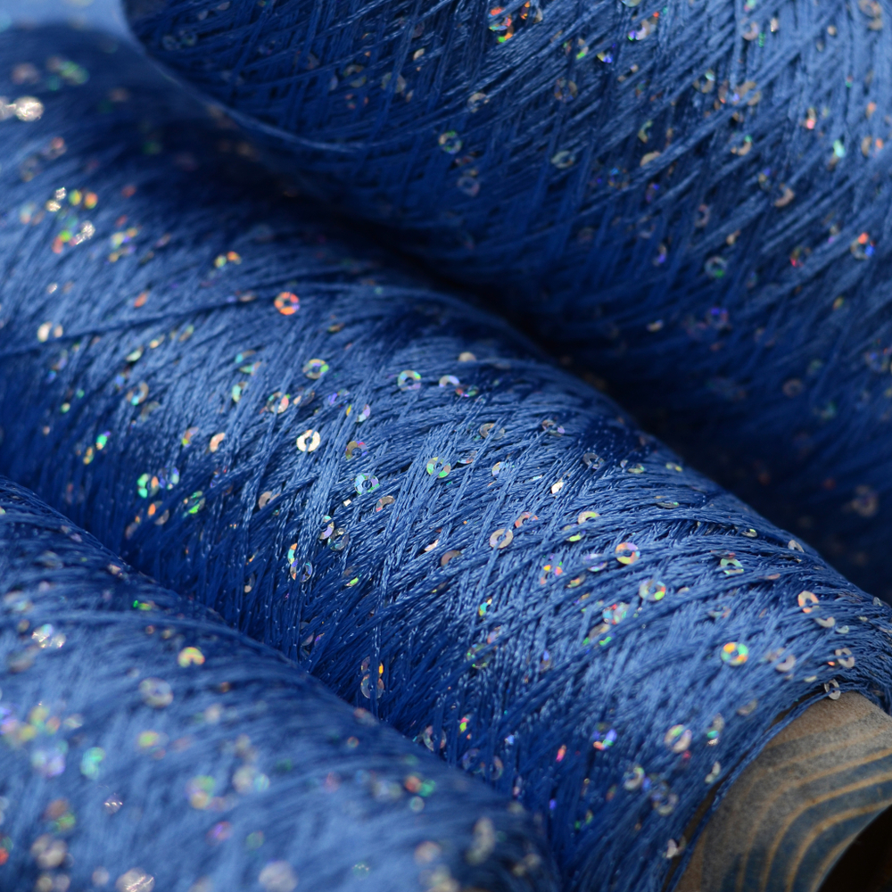 Sequin Yarn art. Paillette (васильковый)
