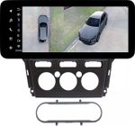 Магнитола для Ford Mondeo 4 2010-2014 - Teyes LUX ONE 360 монитор 12.3" 2K QLED на Android 10, 6Гб+128Гб, CarPlay, 4G SIM-слот, 4 камеры в комплекте