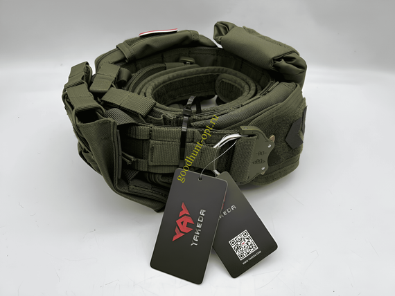Тактический разгрузочный пояс с подсумками Yakeda Олива