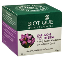Крем Biotique Bio saffron dew антивозрастной тройное действие Био шафран для лица, 50 г
