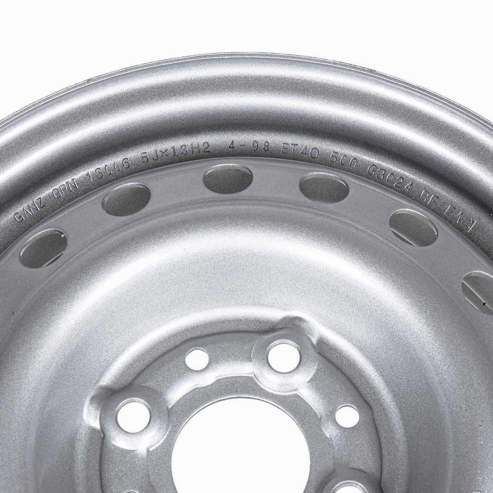 Диск штампованный R13 5J 4x98/58.6 ET40 ВАЗ 2108 GANZ Silver GRN13006