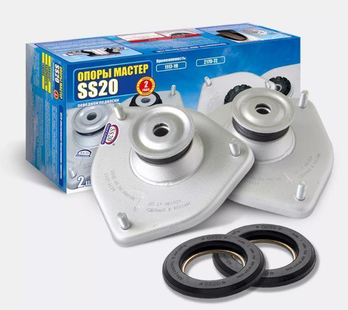 Опора передней стойки (люстра) ВАЗ 1118 Калина мастер с подшипником 2 шт. SS20