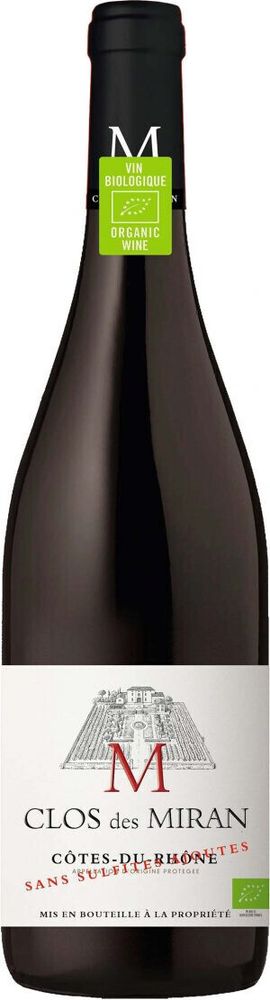 Вино Кло де Миран Сан Сульфит Вино Кло де Миран Сан Сульфит